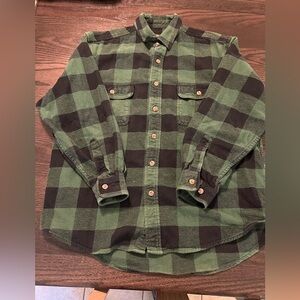 Green and Black Field & Stream Flannel Shirt.
